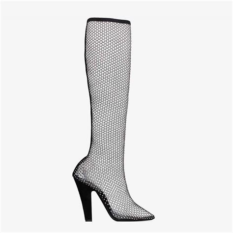 ysl rhinestone boots dupe|Saint Laurent glitter mesh boots: Shop the high street dupe.